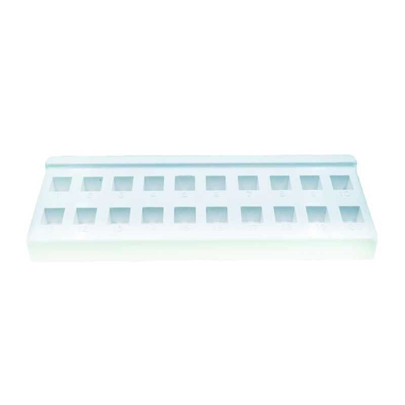 Gradilla para 20 cubetas de 10 mm 