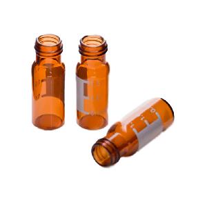 Viales ámbar de 2 ml sin tapa rosca pk/100