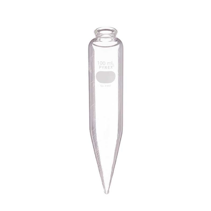Tubo centrífuga cónico de aceite 100 ml, con graduaciones blancas - ELICROM
