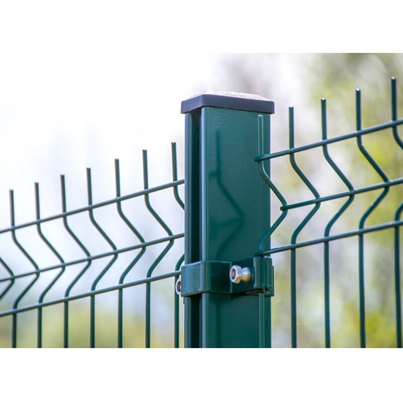 Poste para malla 2110 60x40x2x2800 mm incluye tapa y 4 clip metálicos - ELICROM