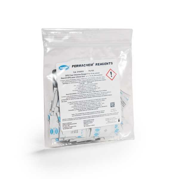 Reactivo en polvo para cloro libre DPD 10 ml pk/100