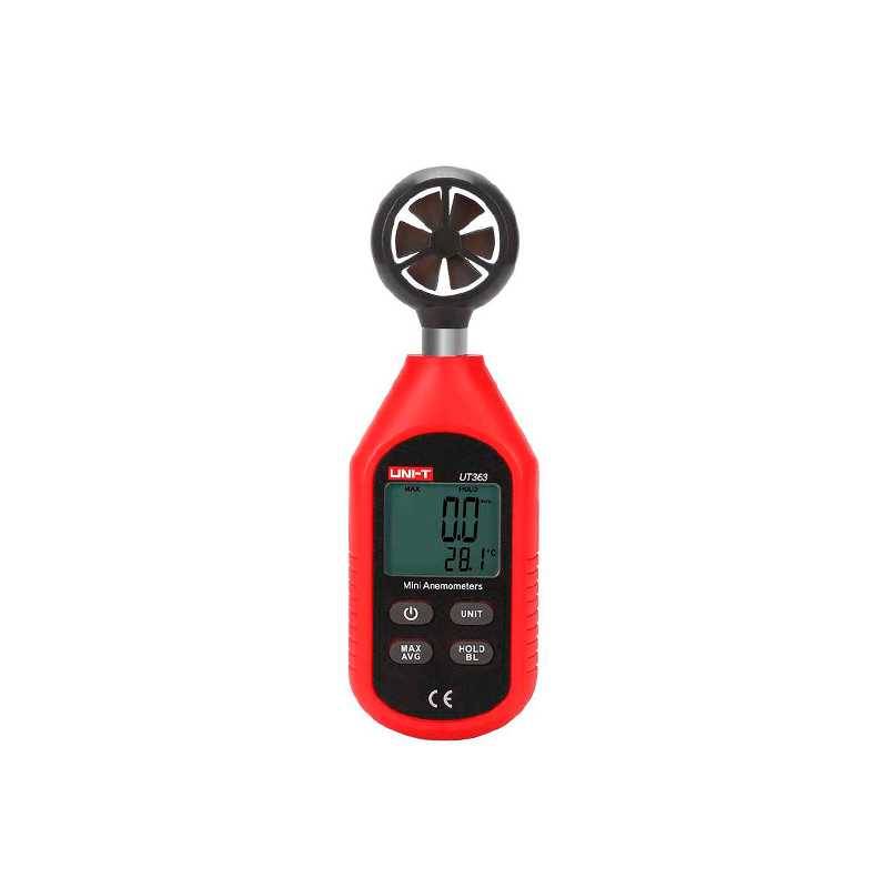 Mini anemómetro de velocidad del viento temperatura - ELICROM