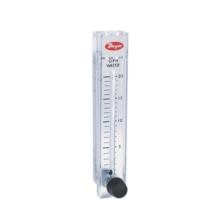 Medidor de flujo de policarbonato 10 A 100 GPH / 0.8 A 6.2 LPM - ELICROM